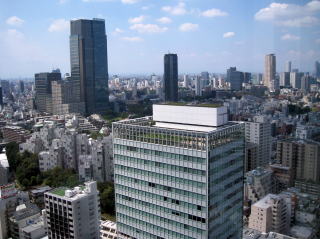 ANAインターコンチネンタルホテル東京「ピエール・ガニェール」レストラン眺望
